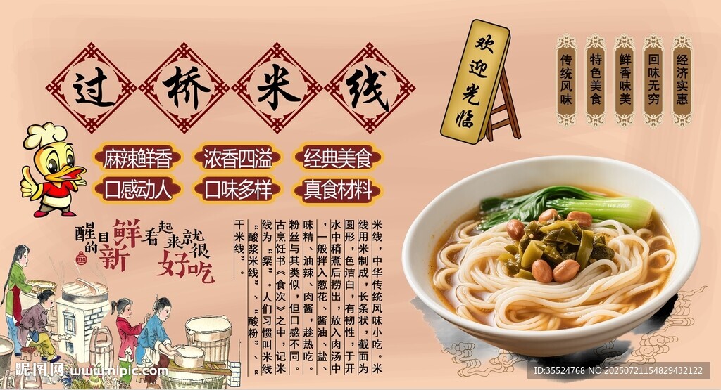 過橋米線背景墻