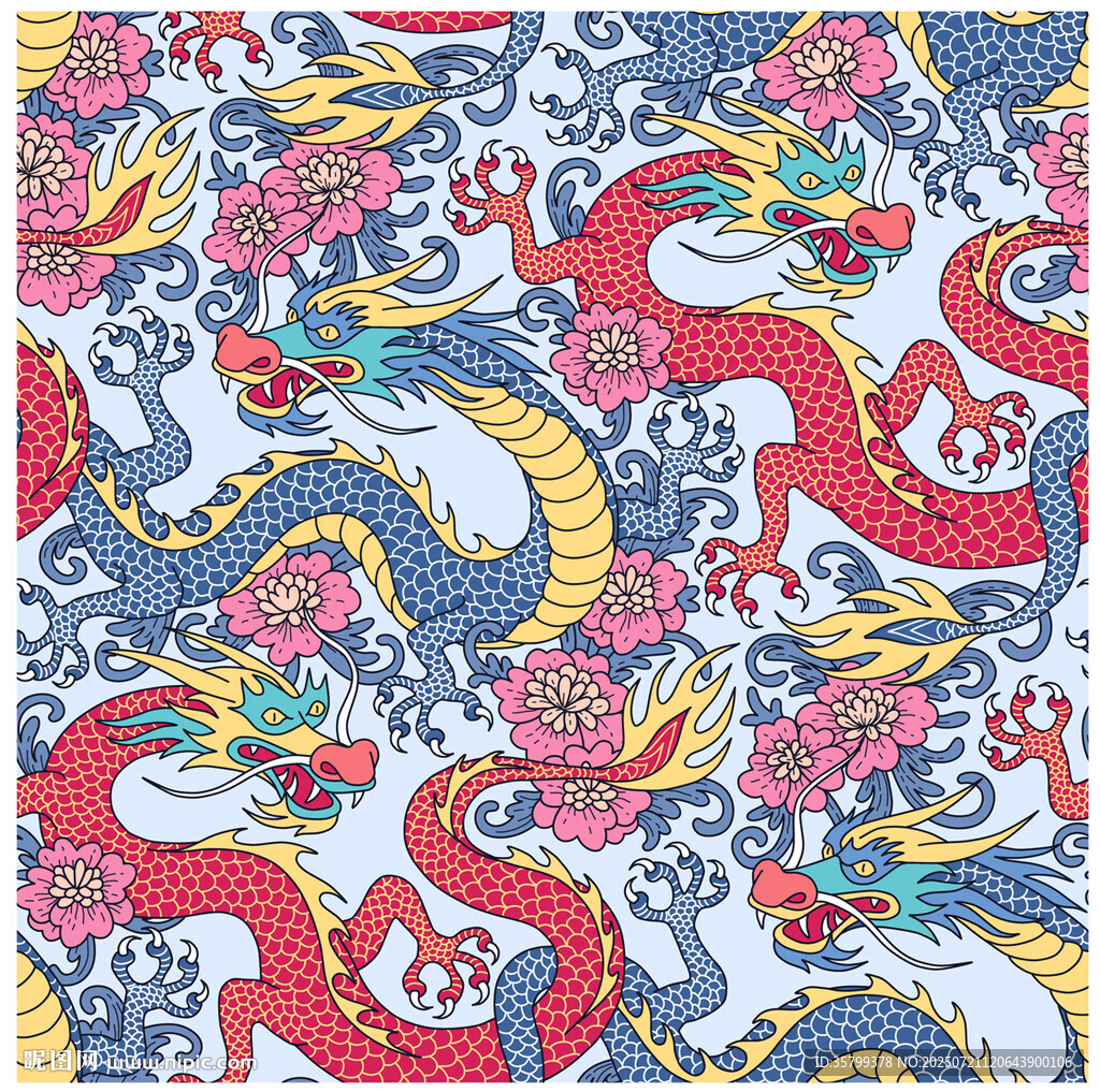 傳統(tǒng)龍紋圖案