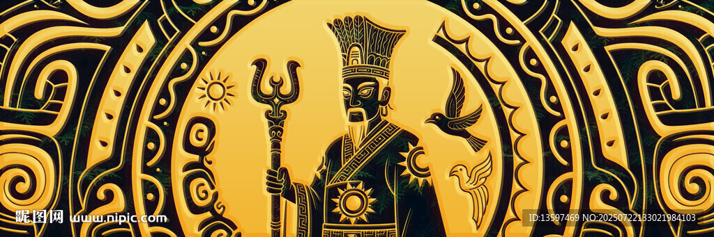 古代神祇形象圖案