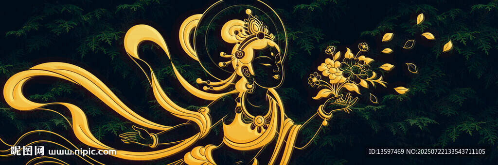 敦煌飛天神女