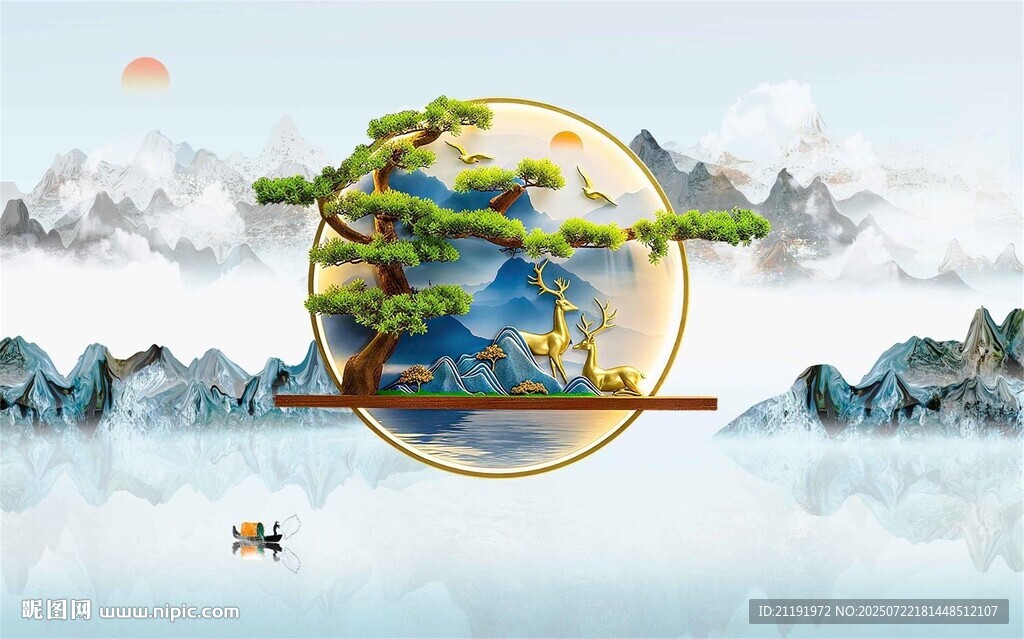 新中式水墨裝飾畫