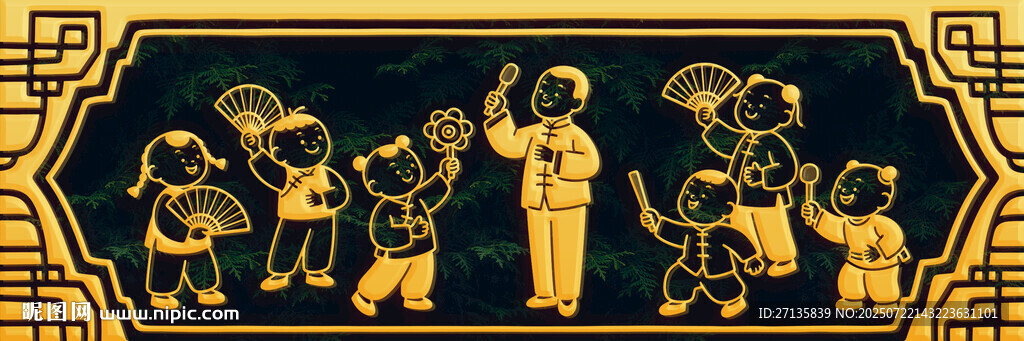 古代人物演奏場景