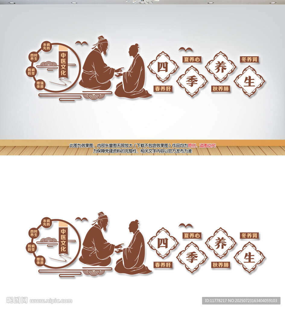 中醫(yī)四季養(yǎng)生展板文化墻