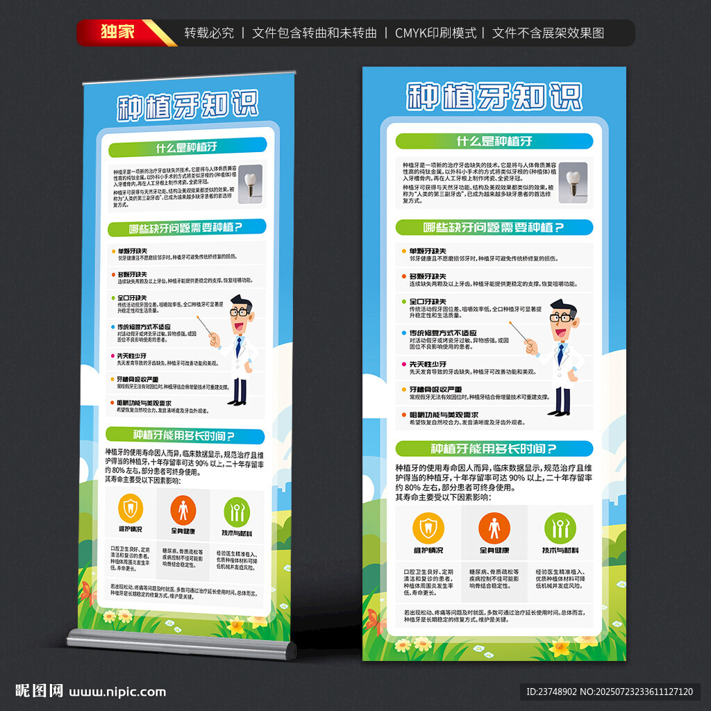 種植牙知識展架