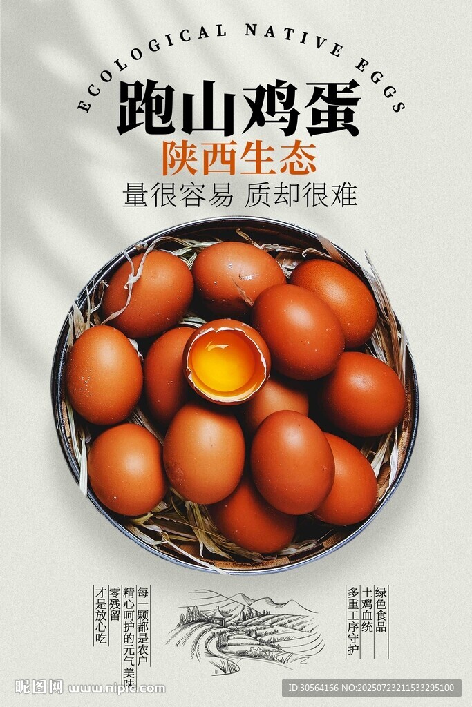 土雞蛋美食宣傳活動(dòng)海報(bào)