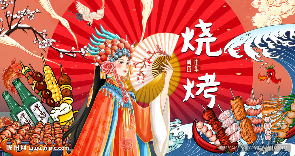 工裝國潮燒烤