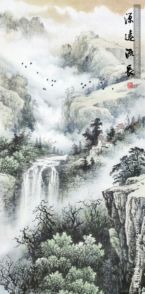 大廳山水畫