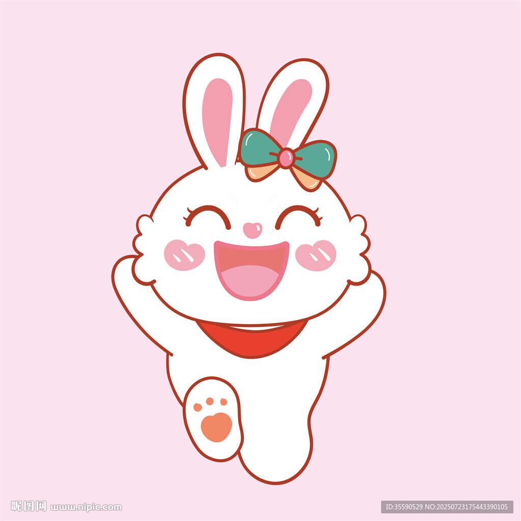 可愛(ài)兔子卡通形象