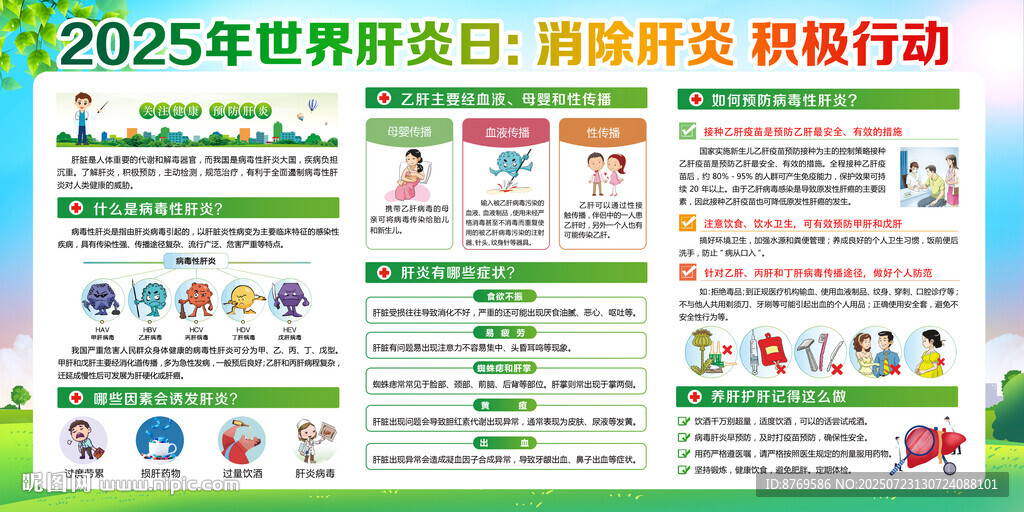 2025年世界肝炎日宣傳欄