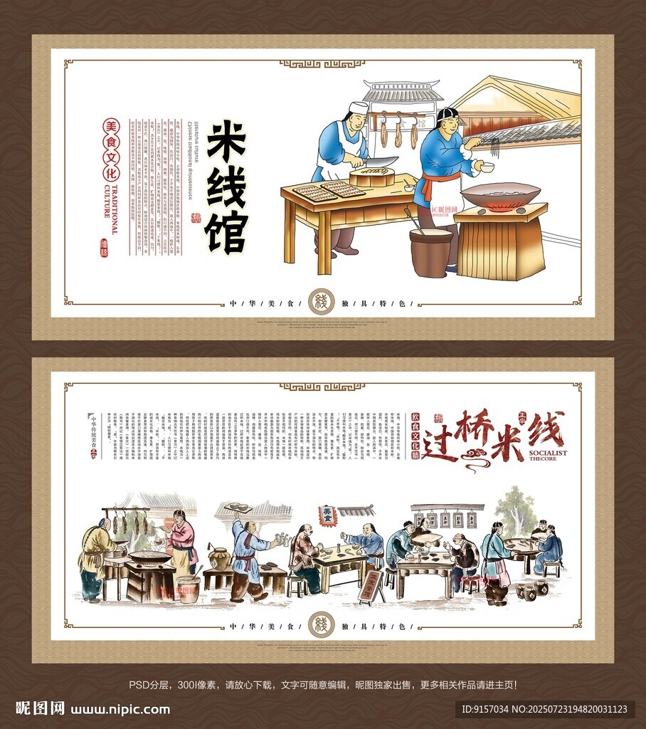 過橋米線背景墻