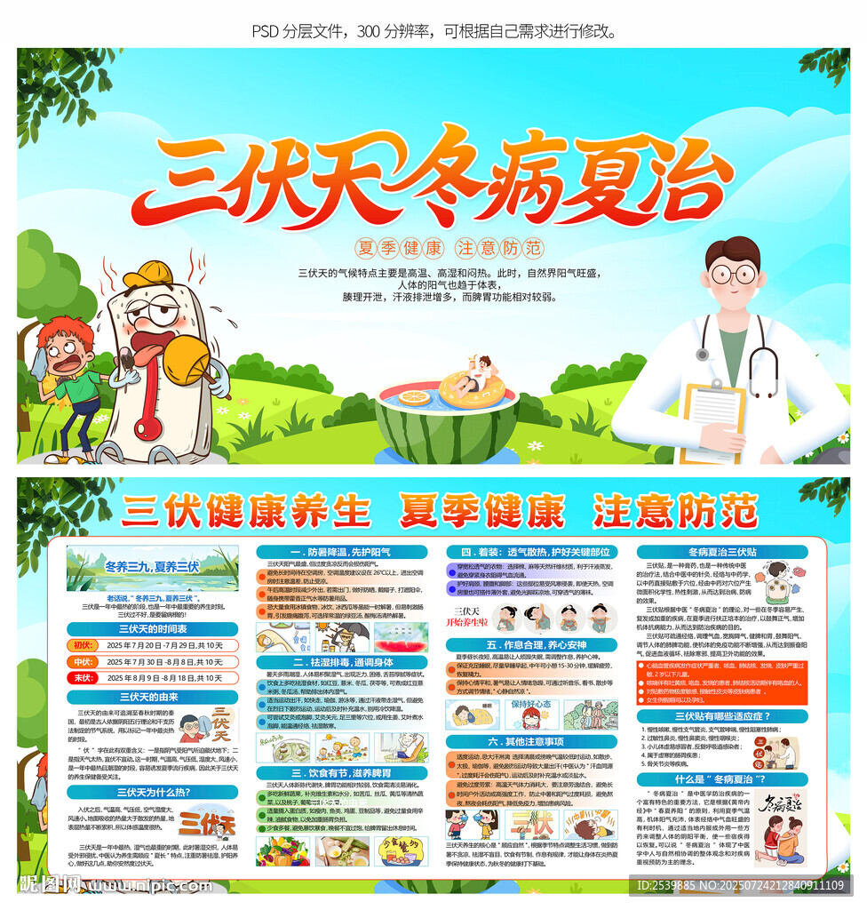三伏天展板 