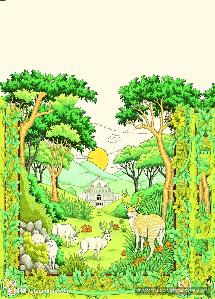 森林中的動(dòng)物與自然美景