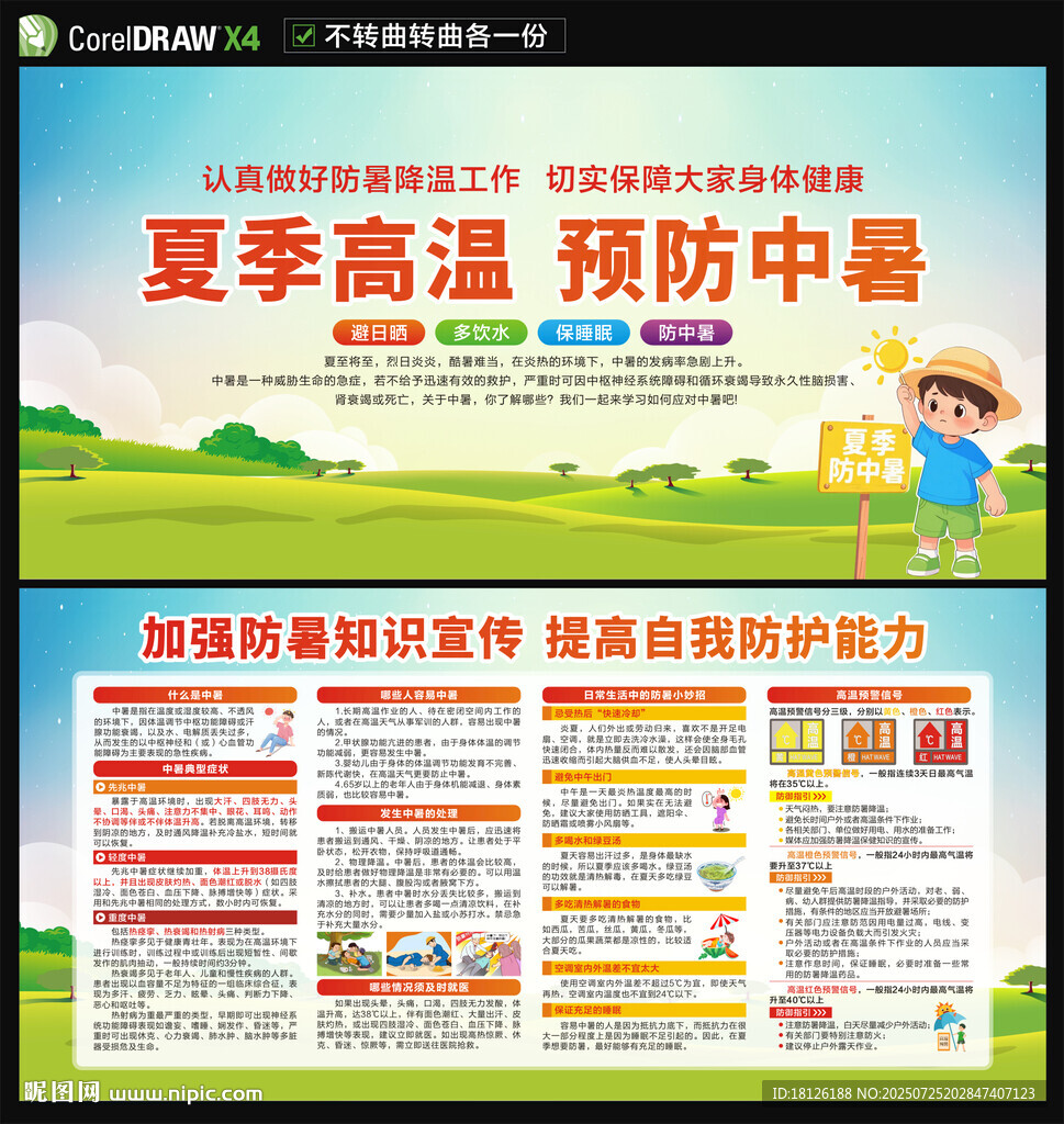 預防中暑宣傳欄