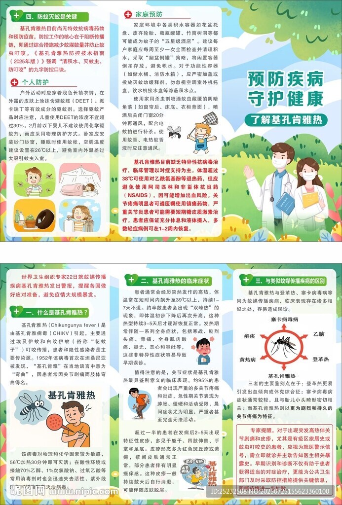 基孔肯雅熱三折頁