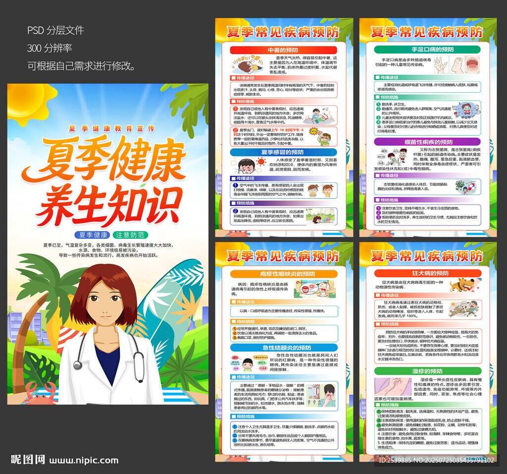 夏季健康教育海報(bào)