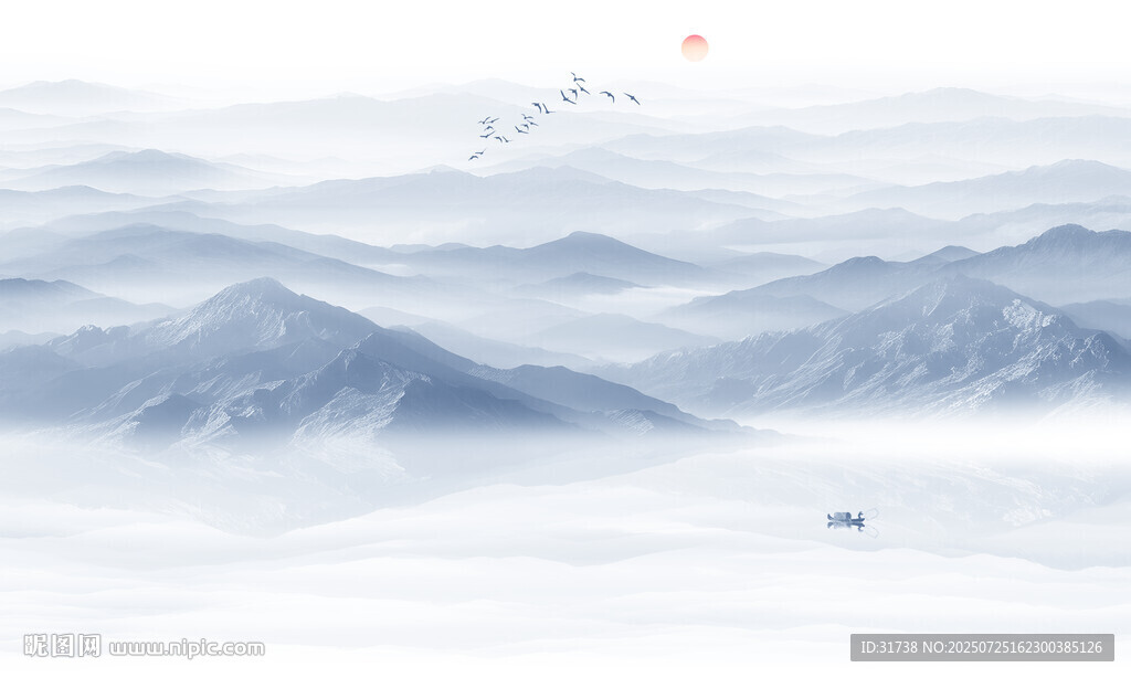 遠(yuǎn)山近水水墨風(fēng)景