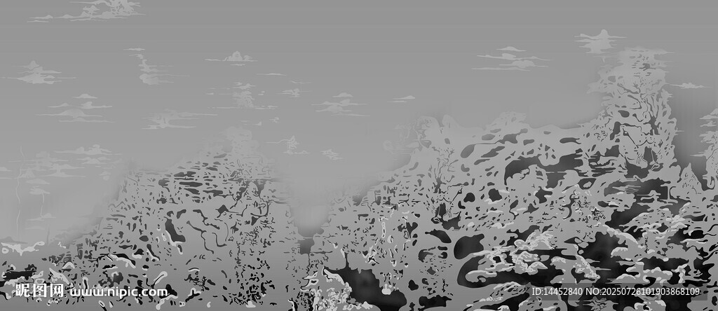 冬日雪景中的樹木景觀
