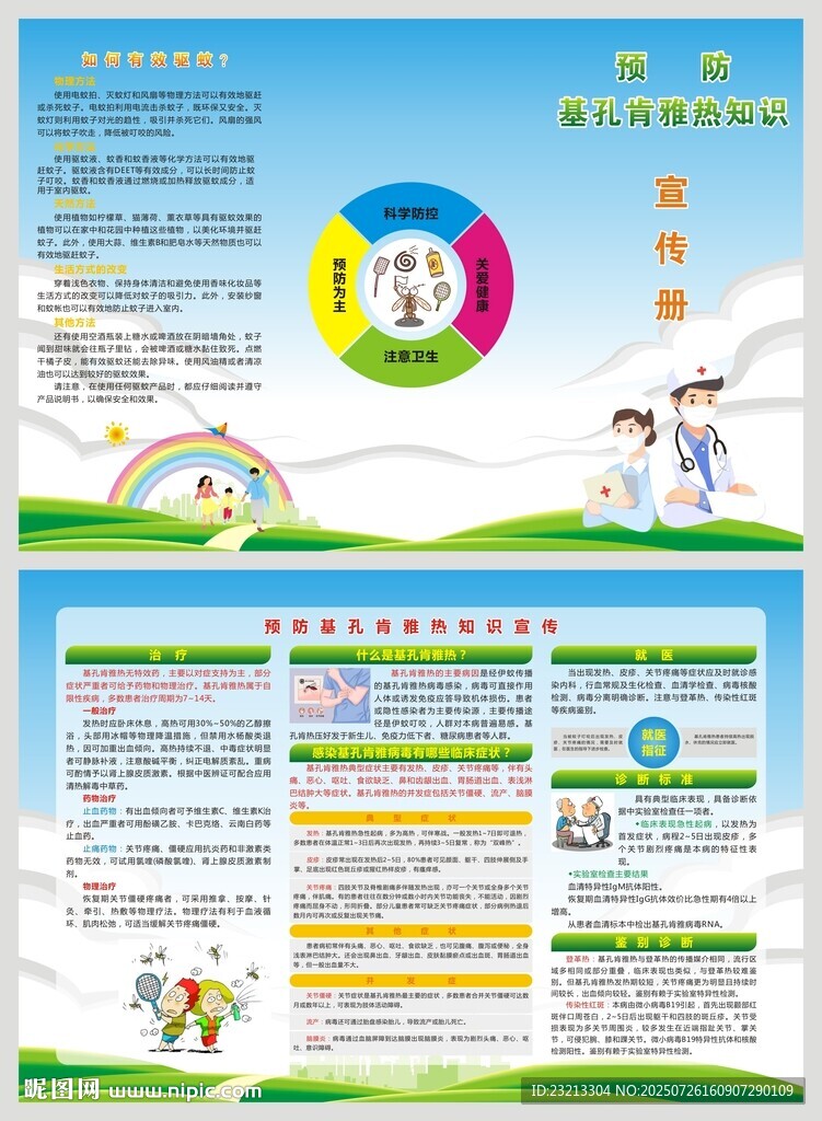 基孔肯雅熱三折頁