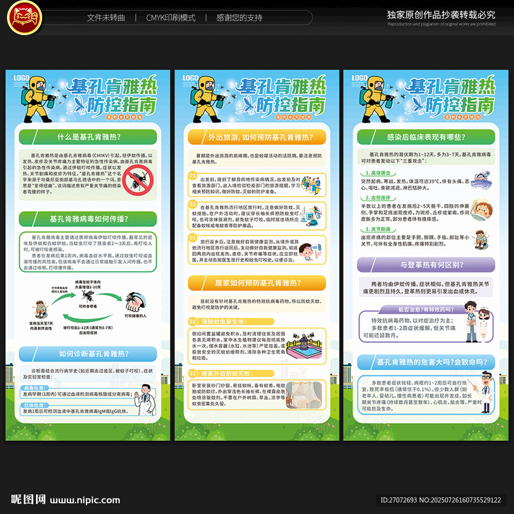防范基孔肯雅熱展架