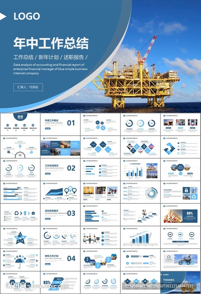 石油化工行業(yè)作總結(jié)匯報(bào)PPT