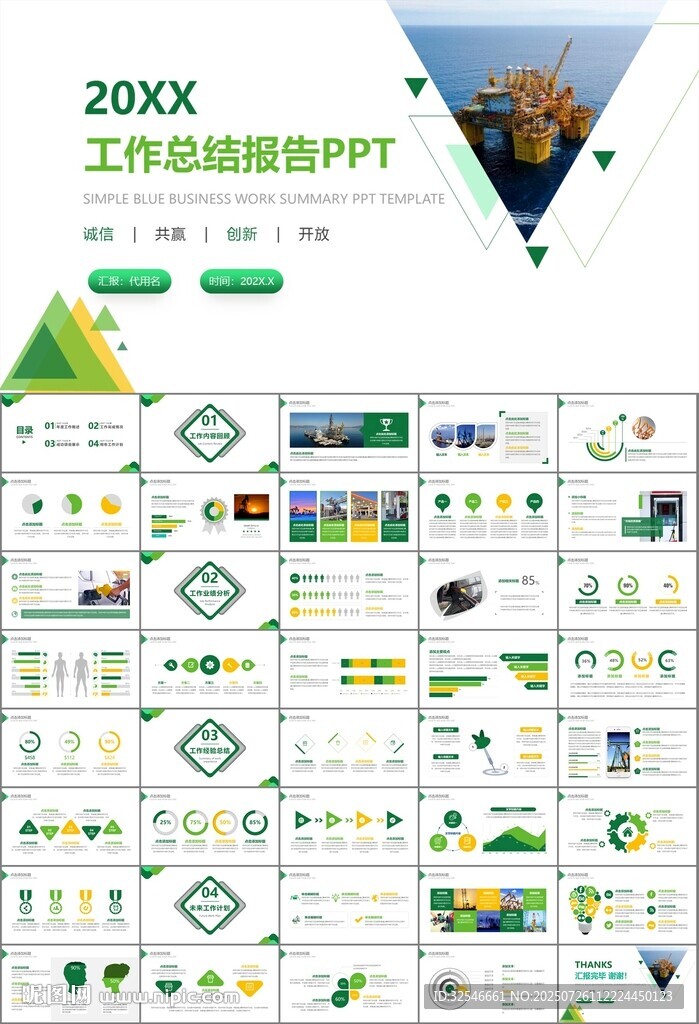 石油化工行業(yè)作總結(jié)匯報(bào)PPT