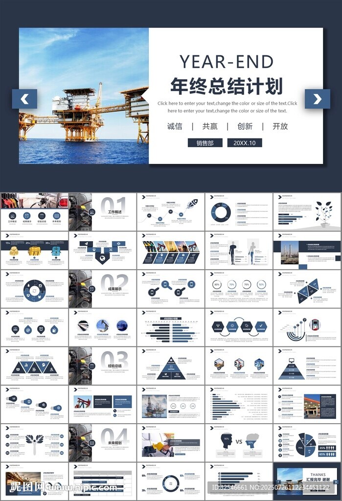 石油化工行業(yè)作總結(jié)匯報(bào)PPT