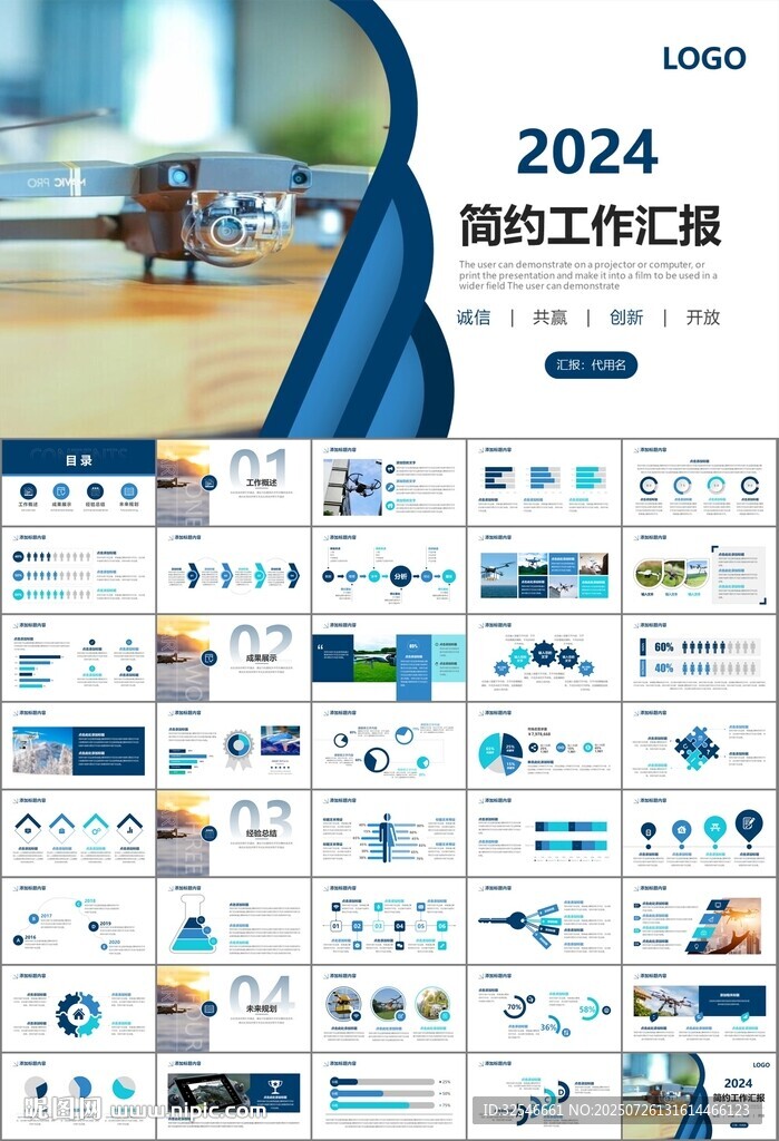 無人機行業(yè)工作總結(jié)匯報PPT