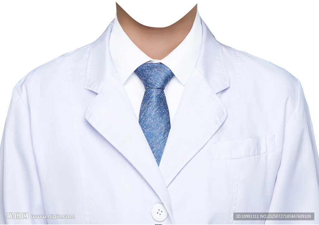 醫(yī)生白大褂證件照衣服素材