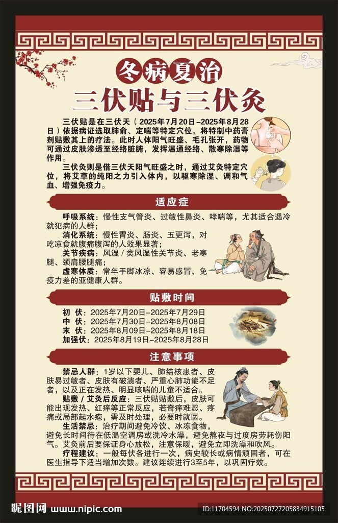 冬病夏治海報