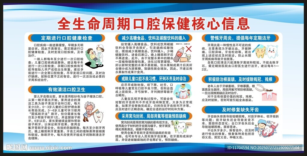 全國愛牙日宣傳欄