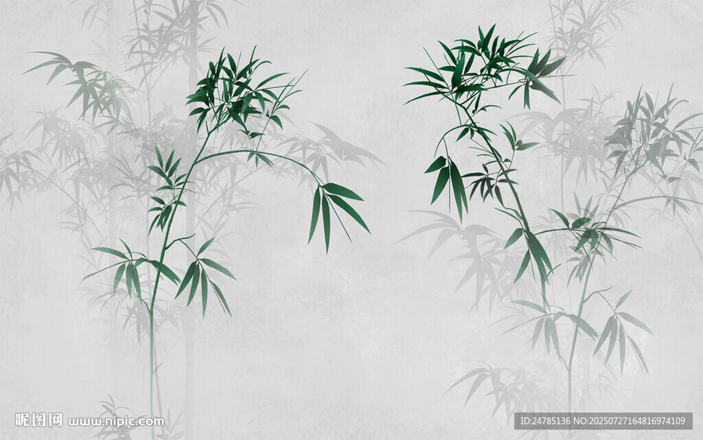 水墨竹子
