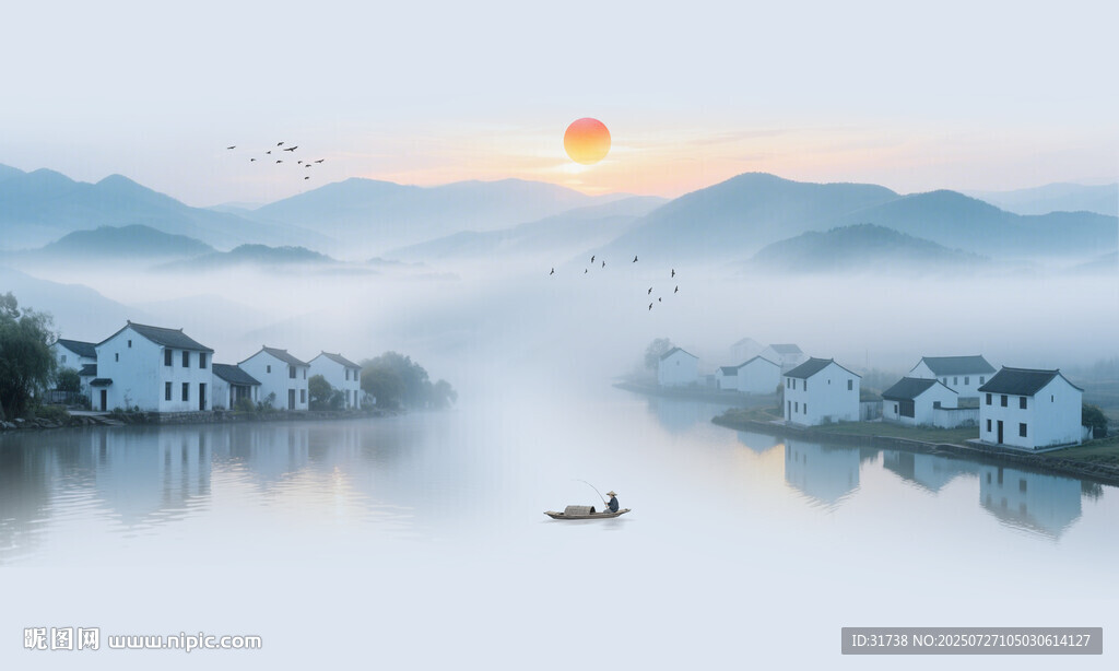 山水水墨畫(huà)