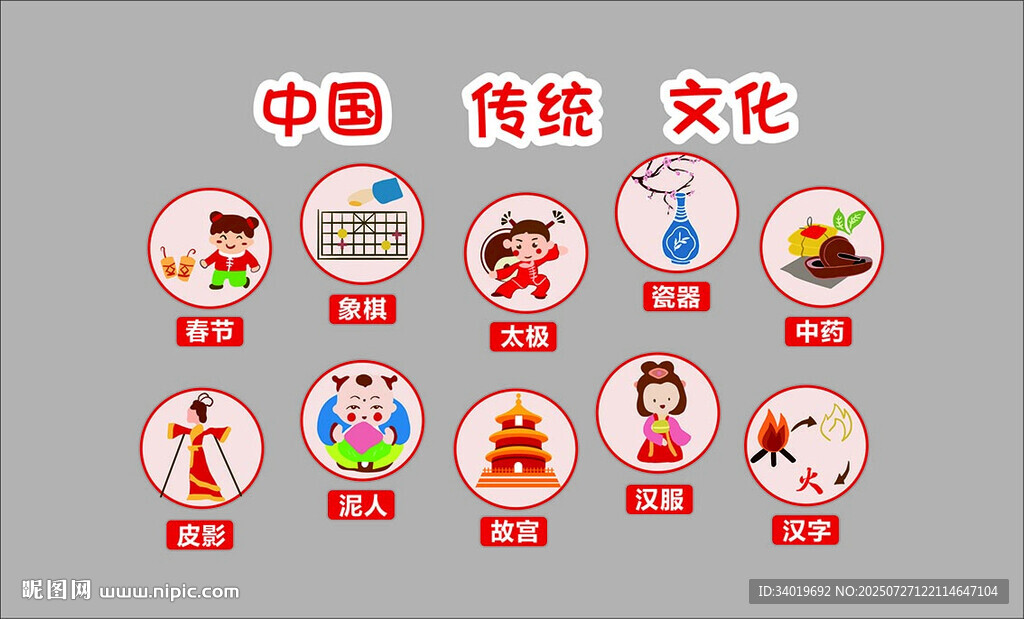 中國傳統(tǒng)文化圖標(biāo)展示