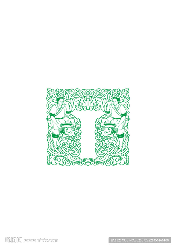 釀酒圖 龍紋 