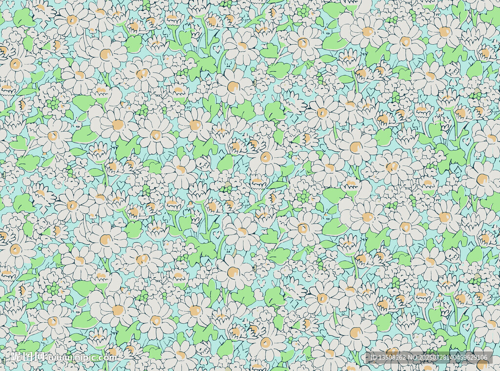 清新多彩幾何圖案背景