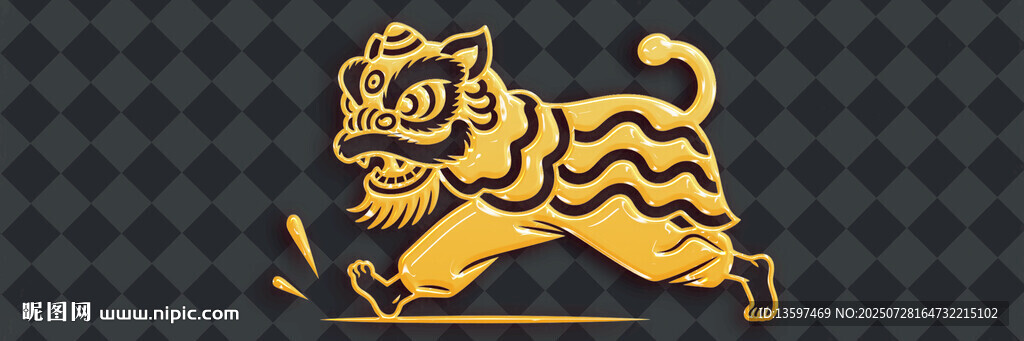 金色老虎圖案