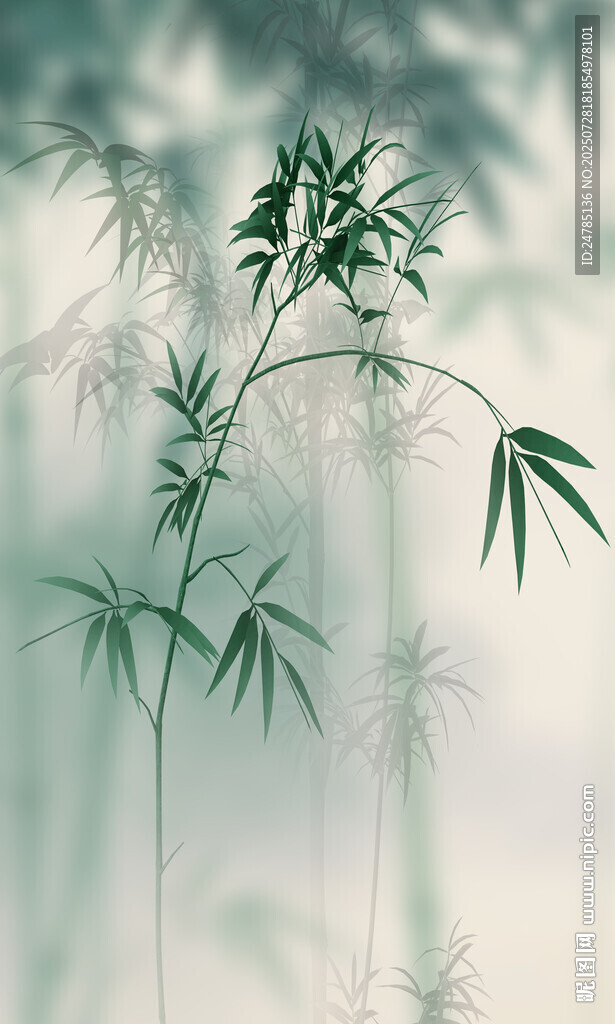 水墨竹影