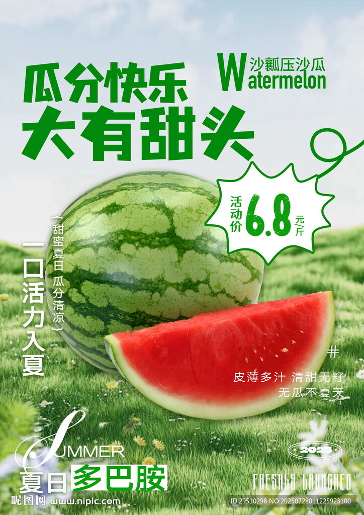 水果西瓜海報