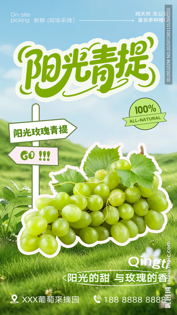 水果提子海報