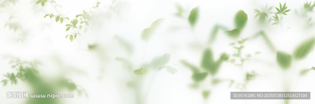 霧氣磨砂膜效果綠植貼圖