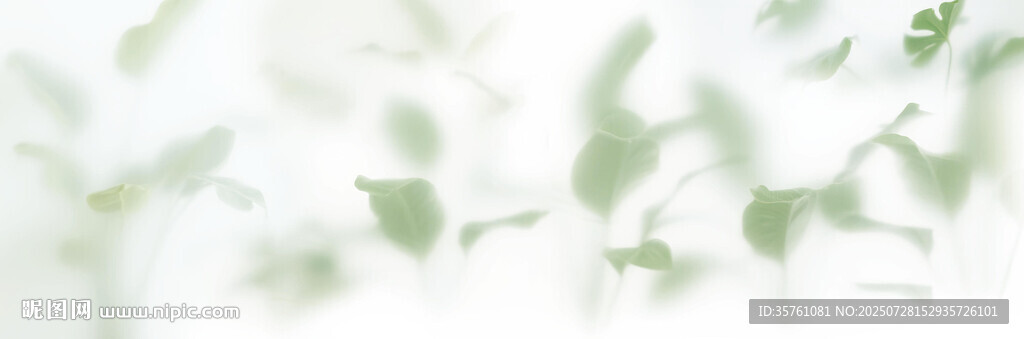霧氣磨砂膜效果綠植貼圖