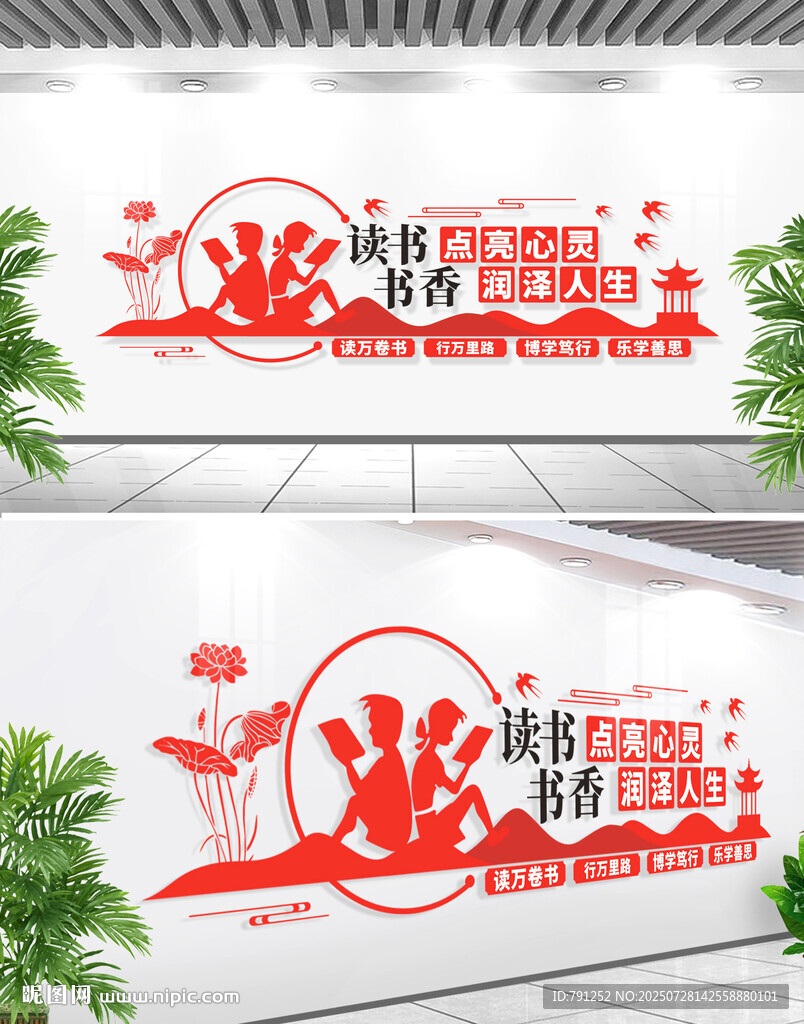 閱覽室文化墻