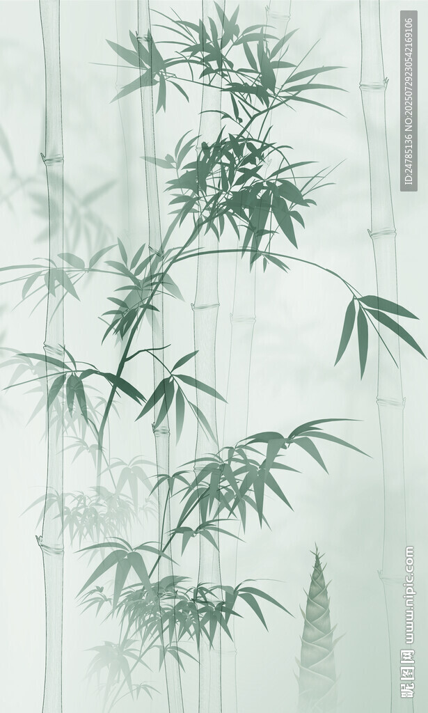 水墨竹子背景
