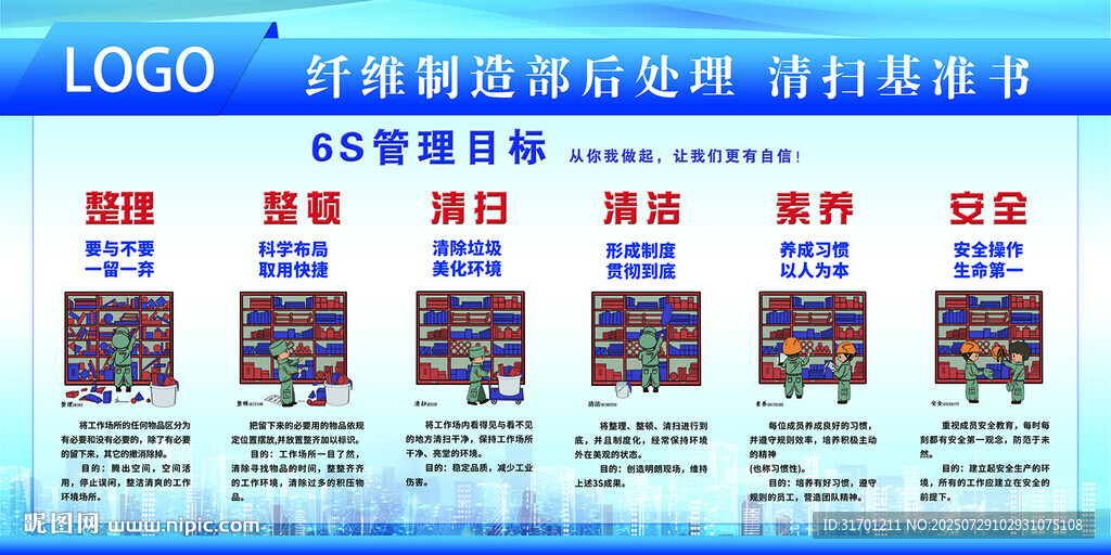 企業(yè)6S管理展板