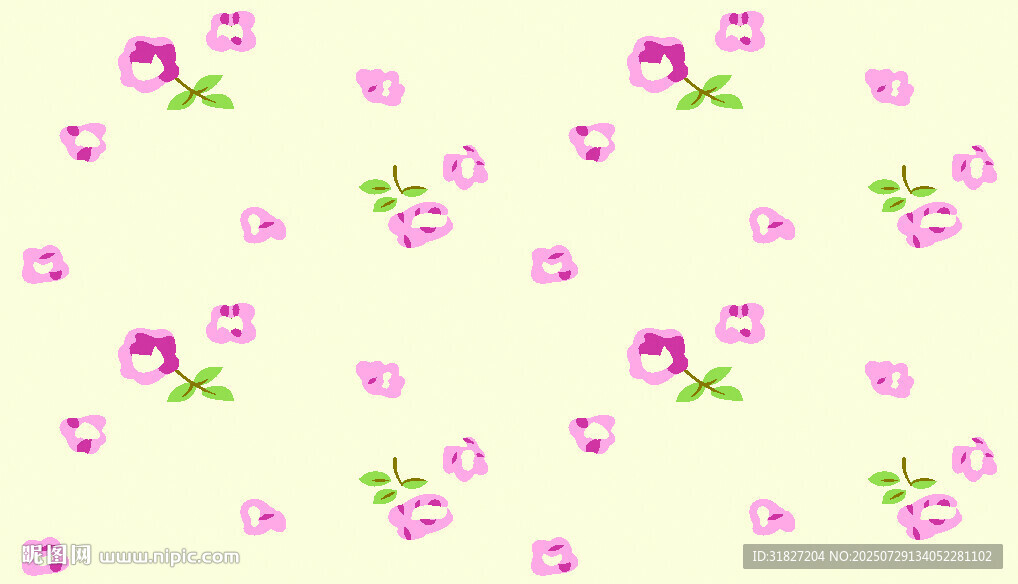 粉色碎花