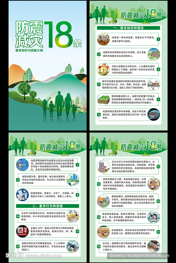 防震減災(zāi)海報(bào)