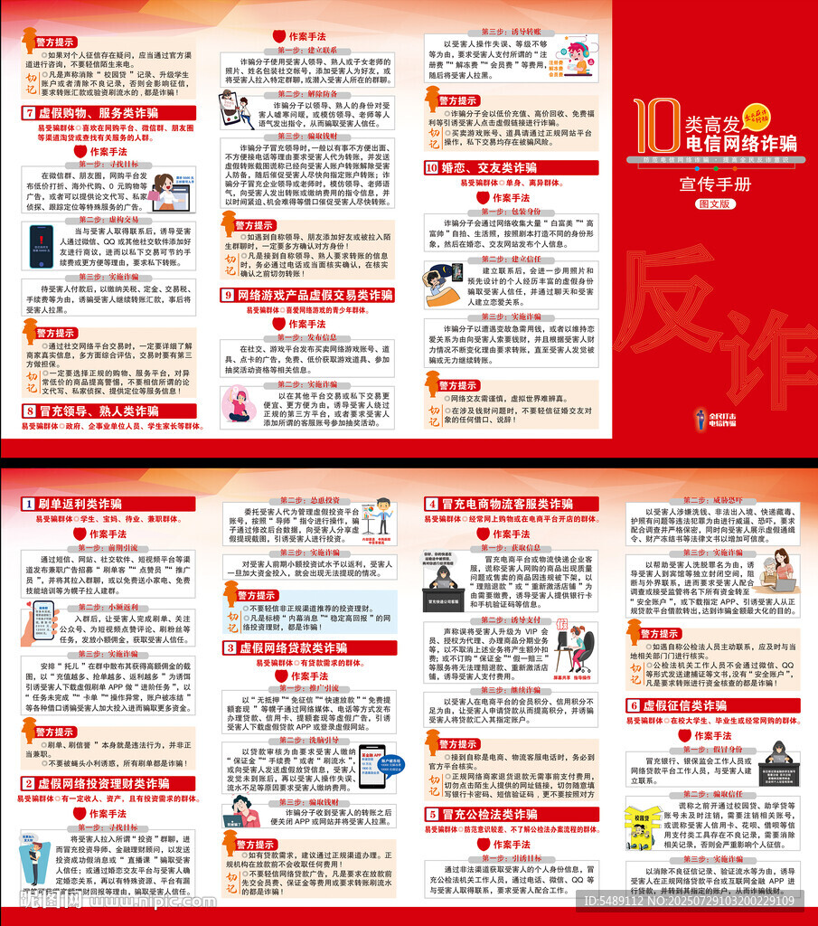 電信詐騙折頁
