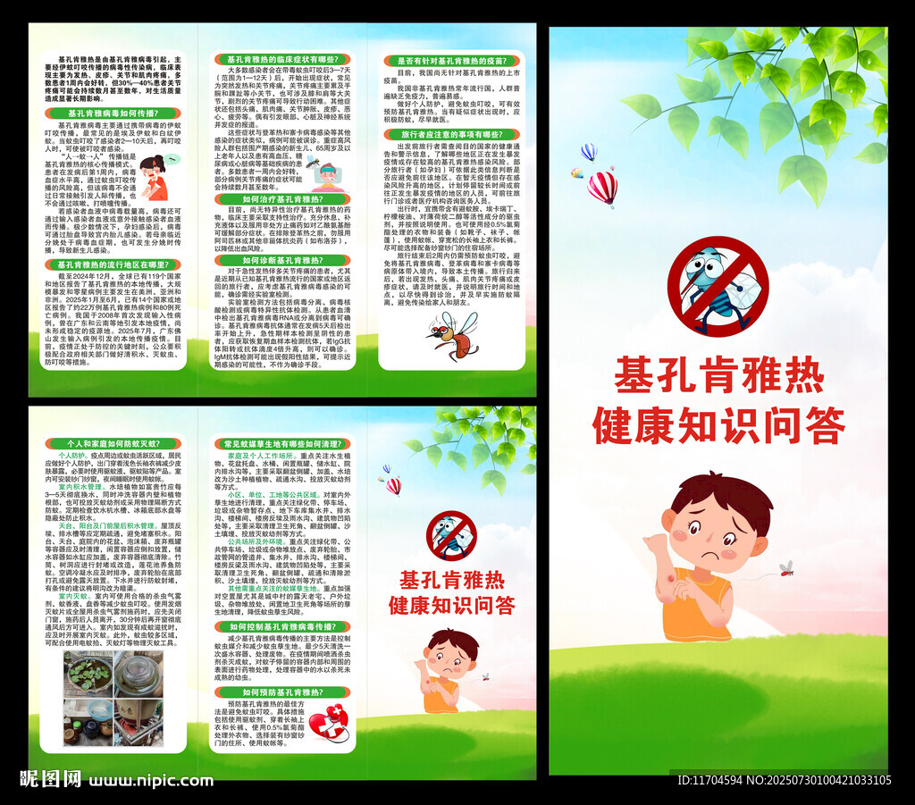 基孔肯雅熱三折頁