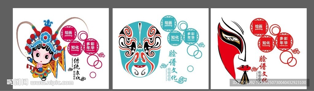 臉譜文化墻