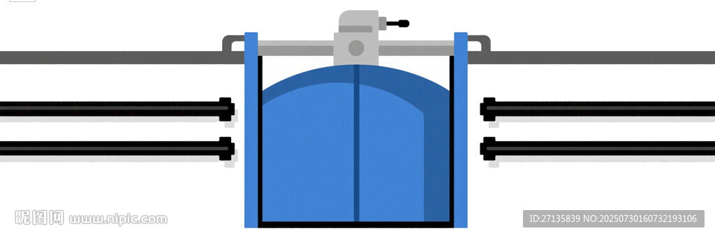 藍(lán)色機(jī)械裝置結(jié)構(gòu)特寫